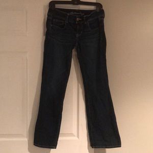American eagle dark wash jeans size 8 short